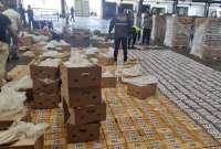 Policía Nacional decomisó más de cuatro toneladas de droga en Guayaquil