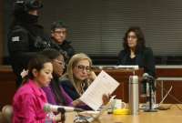 La fiscal Diana Salazar lideró la acusación encontra de 12 personas por el caso Purga. 