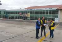 El Aeropuerto Mariscal La Mar, de Cuenca, se internacionaliza gracias a suscripción de convenio. 