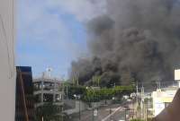 Se reportó un incendio en la Universidad Eloy Alfaro de Manta