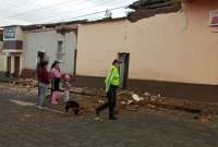 Varias viviendas quedaron severamente afectadas por el sismo ocurrido en San Gabriel. 