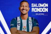 Salomón Rondón fue anunciado como nuevo jugador de Pachuca de México