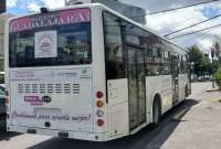 Un bus eléctrico recorre las calles de Quito