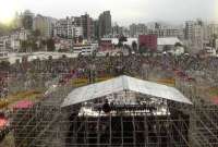El estadio Atahualpa empieza a llenarse para el concierto de Daddy Yankee