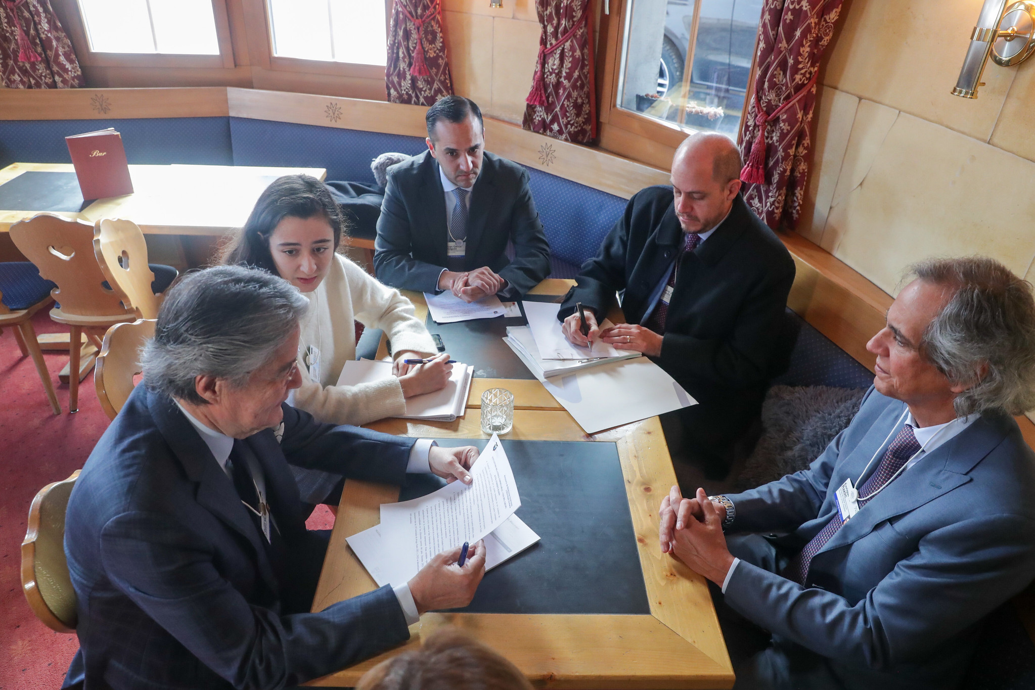 Foto: Presidencia del Ecuador Presidente Lasso se reunió con representantes del Grupo ICTSI.