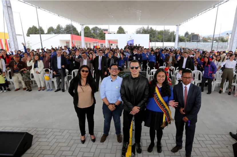 El presidente Daniel Noboa estuvo presente en el acto de inauguración.