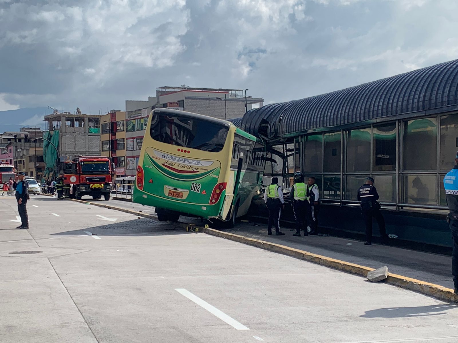 El accidente ocurrió a las 13:11.