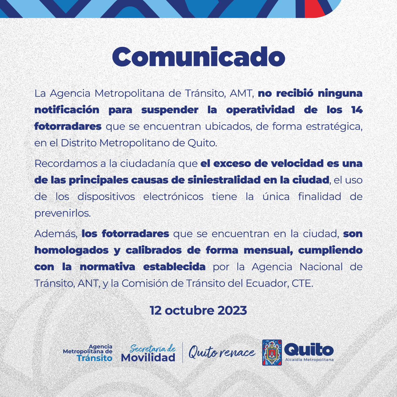 Comunicado AMT