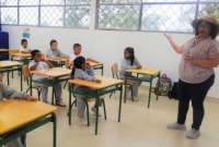 El 22 de agosto de 2023, 1,8 millones de estudiantes regresan a las aulas de clases en régimen Sierra-Amazonia