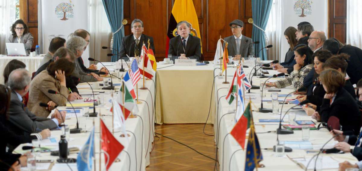A la reuni&oacute;n asistieron posibles cooperantes de pa&iacute;ses como Canad&aacute;, Jap&oacute;n, Corea del Sur, Espa&ntilde;a, Italia, Alemania, Catar, entre otros.