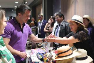 El presidente Noboa inicia agenda en España con encuentro de emprendedores ecuatorianos.
