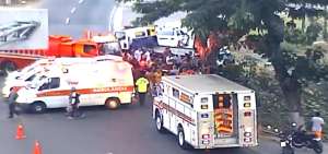 La atenci&oacute;n a la zona del accidente lleg&oacute; a los pocos minutos.