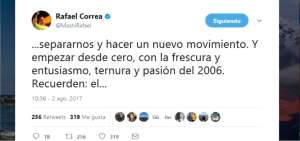 Correa amenaza con separarse de AP si no se denuncia 'pacto' con los Bucaram