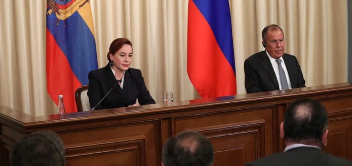 La cancilller ecuatoriana, Mar&iacute;a Fernanda Espinosa, se reuni&oacute; con su hom&oacute;logo ruso, Sergu&eacute;i Lavrov.