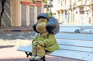 La figura de Mafalda se ha convertido en uno de los &iacute;conos de San Telmo, en Argentina. FOTO TOMADA DE FLICKR DE SILVINA MENNA