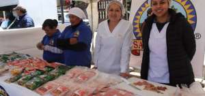 Varios emprendimientos se expusieron en el Parque Central de Salinas.