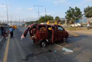 Una niña perdió la vida en un accidente de tránsito en la avenida Perimetral de Guayaquil