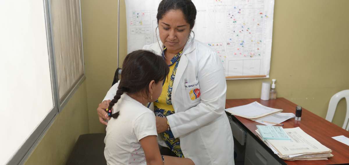 Al centro de Salud de Puerto Hondo, en el distrito 9, han llegado varios pacientes con cuadros gripales.