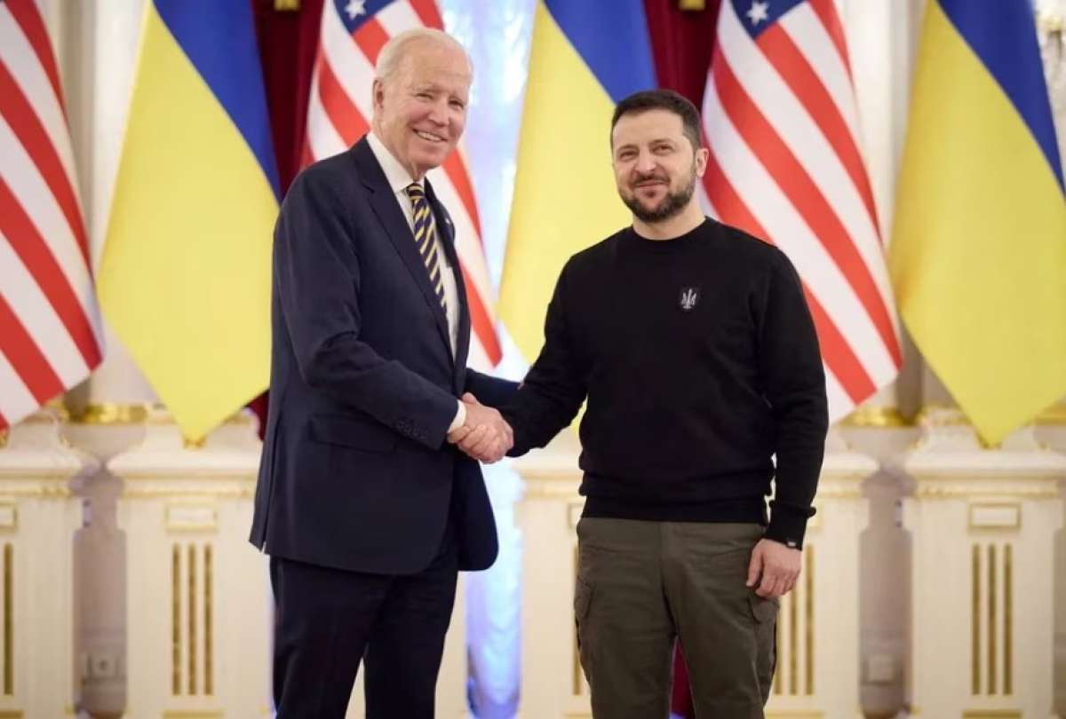 Joe Biden se reunió con presidente de Ucrania en Kiev