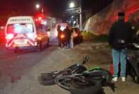 Cinco heridos tras choque múltiple de motos en Quito