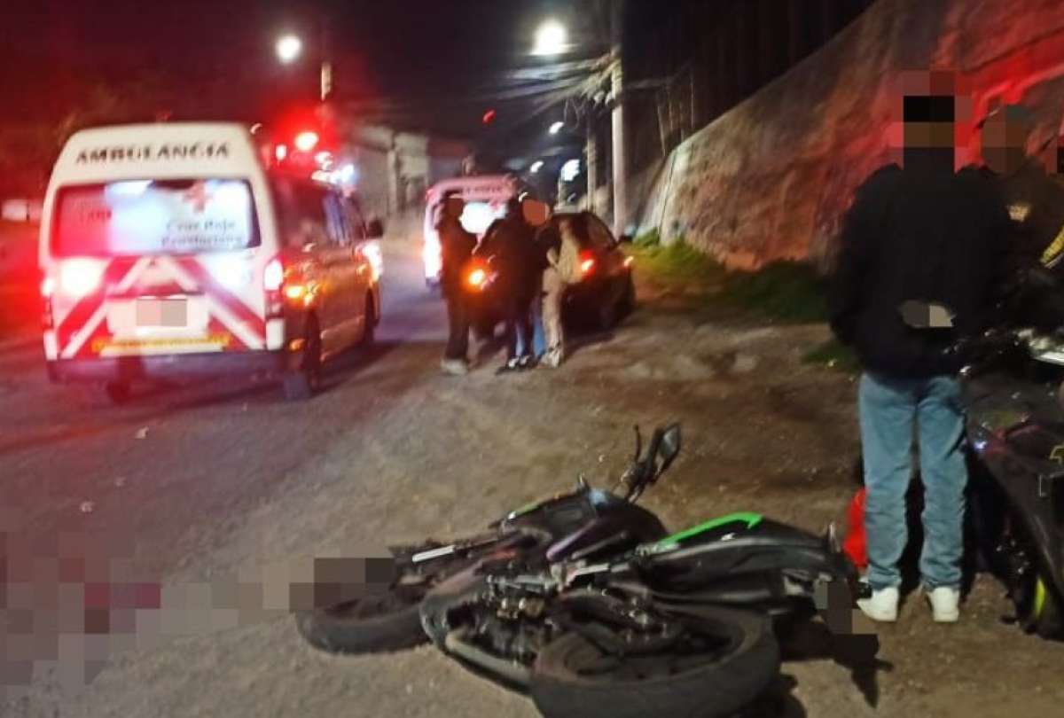 Cinco heridos tras choque múltiple de motos en Quito