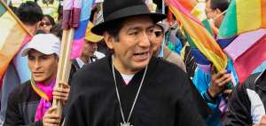 El prefecto de Zamora Chinchipe, Salvador Quishpe, es militante de Pachakutik.