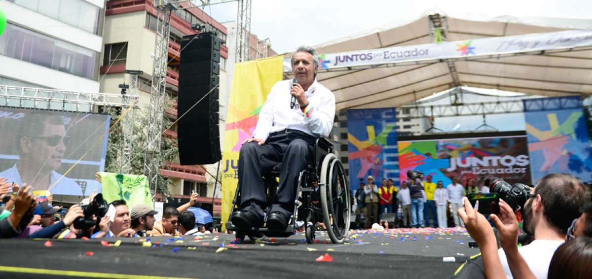 El presidente electo, Len&iacute;n Moreno, durante su intervenci&oacute;n asegur&oacute; que sus propuestas de campa&ntilde;a empezar&aacute;n a aplicarse desde el primer d&iacute;a de su gobierno.