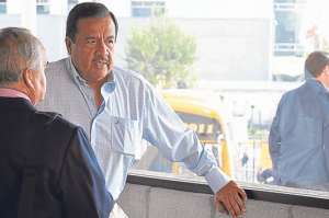 El fiscal general del Estado, Galo Chiriboga (centro), acus&oacute; al exfuncionario. Foto: &Aacute;lvaro P&eacute;rez |  El Tel&eacute;grafo