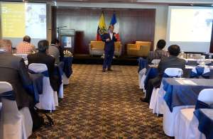 Julian Guzm&aacute;n, experto espa&ntilde;ol, explic&oacute; a los asistentes sobre los cambios tecnol&oacute;gicos en la movilidad. Foto: &Aacute;lvaro P&eacute;rez / EL TEL&Eacute;GRAFO
