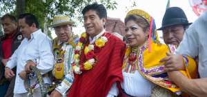 Jorge Yunda, alcalde electo de Quito, estuvo acompa&ntilde;ado por miembros de su equipo y concejales de su partido pol&iacute;tico.