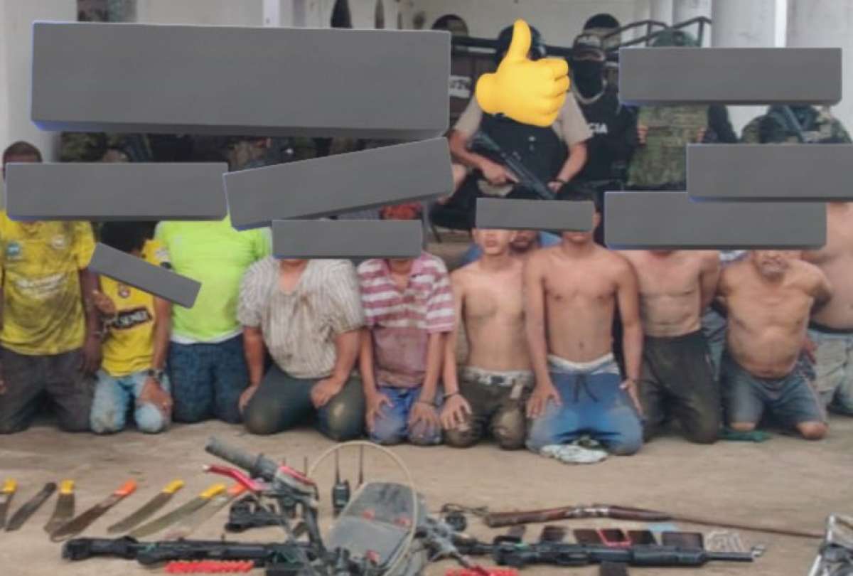 Bloque de Seguridad captura a nueve presuntos integrantes de Los Choneros y &Aacute;guilas