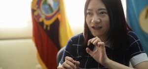 Liu Jiayao. Directora de Relaciones P&uacute;blicas de Huawei Ecuador.