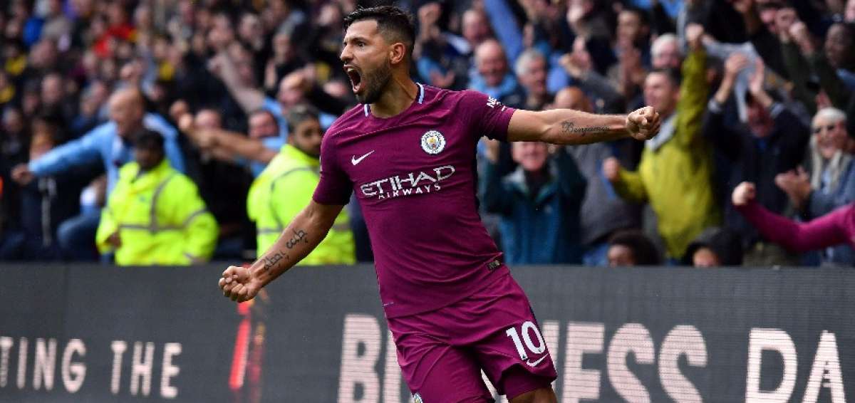 El City golea con triplete de Ag&uuml;ero y es l&iacute;der provisional de la Premier