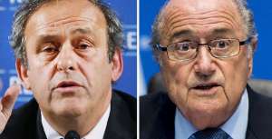 Michel Platini y Joseph Blatter. Foto: Archivo