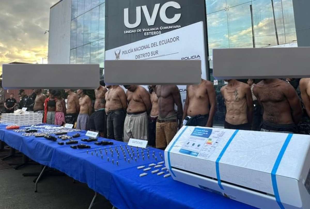 Operativo &ldquo;Apolo 6&rdquo; deja 21 aprehendidos, armas, droga y bienes recuperados en Guayaquil y Dur&aacute;n