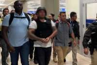 Daniel Salcedo llega a Ecuador tras su detención en Panamá.