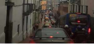 Las congestiones se reportaron desde las 07:00.