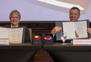 Los mandatarios se reunieron previamente para tratar temas de integración entre naciones. 