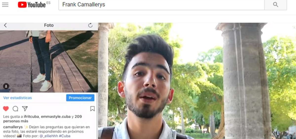 Frank Camallerys, estudiante de Comunicaci&oacute;n, es uno de los j&oacute;venes que viven en La Habana y que se abren camino como youtubers.