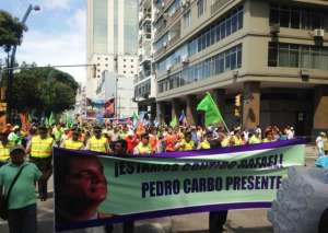 Los simpatizantes del Gobierno abarcaron la calle Malec&oacute;n desde Olmedo, hasta Loja. Foto: H&eacute;ctor Marcillo / El Tel&eacute;grafo