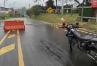 El puente sobre el Río Chiche está cerrado por las lluvias