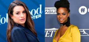 Lea Michele (izq) se disculp&oacute; con Samanthay Ware.