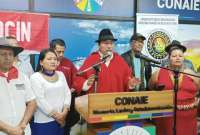 Los cinco personajes que lideran las movilizaciones en Ecuador