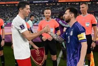 Lewandowski  reveló qué le dijo a Messi en el partido Argentina Vs Polonia