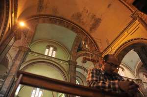 La primera etapa priorizar&aacute; las obras emergentes, entre otras, el mejoramiento de las c&uacute;pulas de la iglesia. Foto: Jos&eacute; Luis Llivisaca / El Tel&eacute;grafo