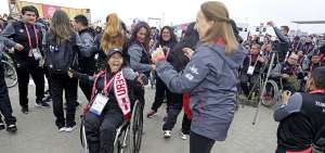 Los atletas empezaron a llegar a la capital peruana para participar en los Juegos Parapanamericanos.