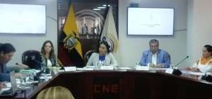 Sesi&oacute;n del pleno del CNE realizada este viernes 30 de agosto de 2019.