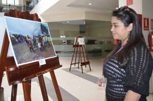 En el Centro de Atenci&oacute;n Ciudadana (CAC) de Latacunga se realizan exposiciones. 