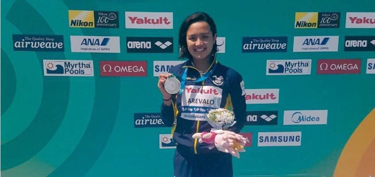Samantha Ar&eacute;valo, a sus 22 a&ntilde;os, es subcampeona mundial en aguas abiertas