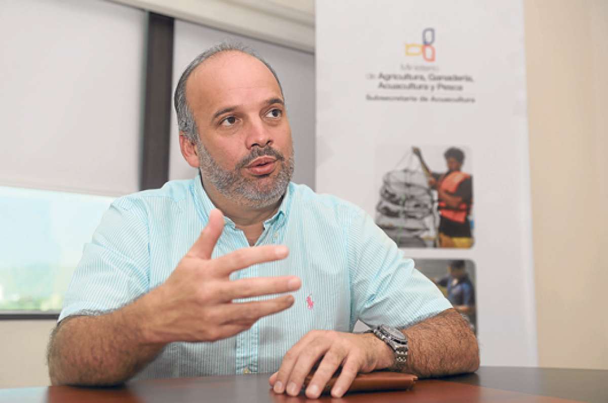 Guillermo Mor&aacute;n, viceministro de Acuacultura y Pesca